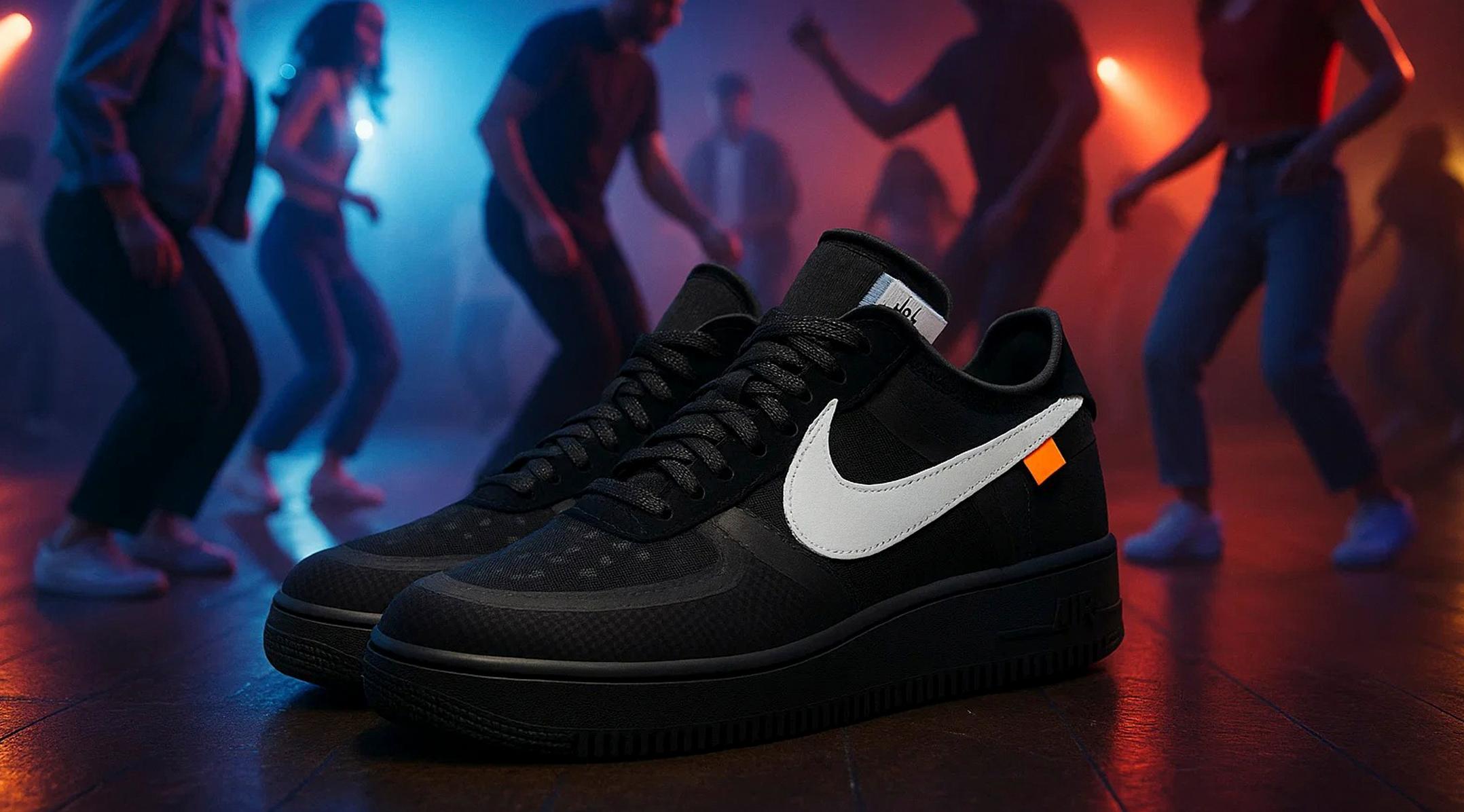 Черные Nike Air Force для стильного образа