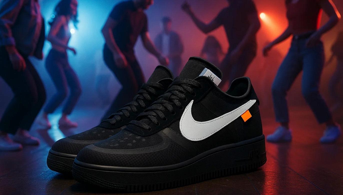Черные Nike Air Force для стильного образа