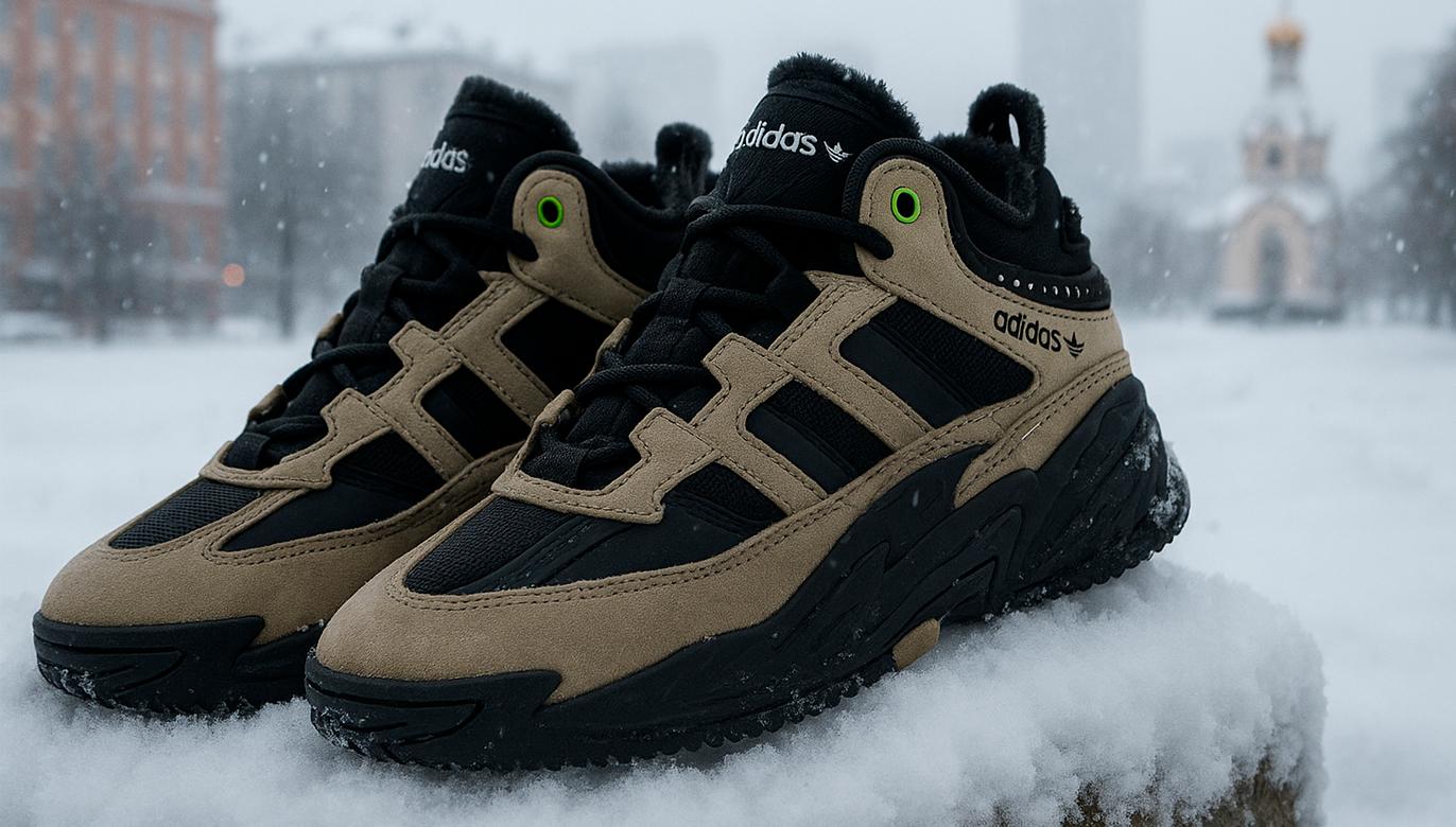 Мощные зимние кроссовки Adidas Niteball Hi