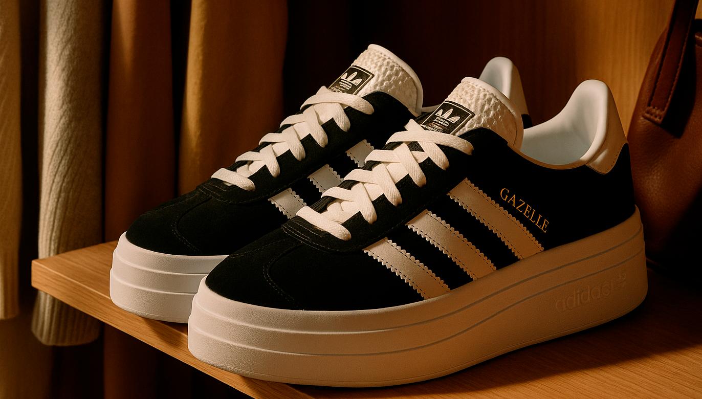 Высокие кроссовки Adidas Gazelle для девушек в 2025 году