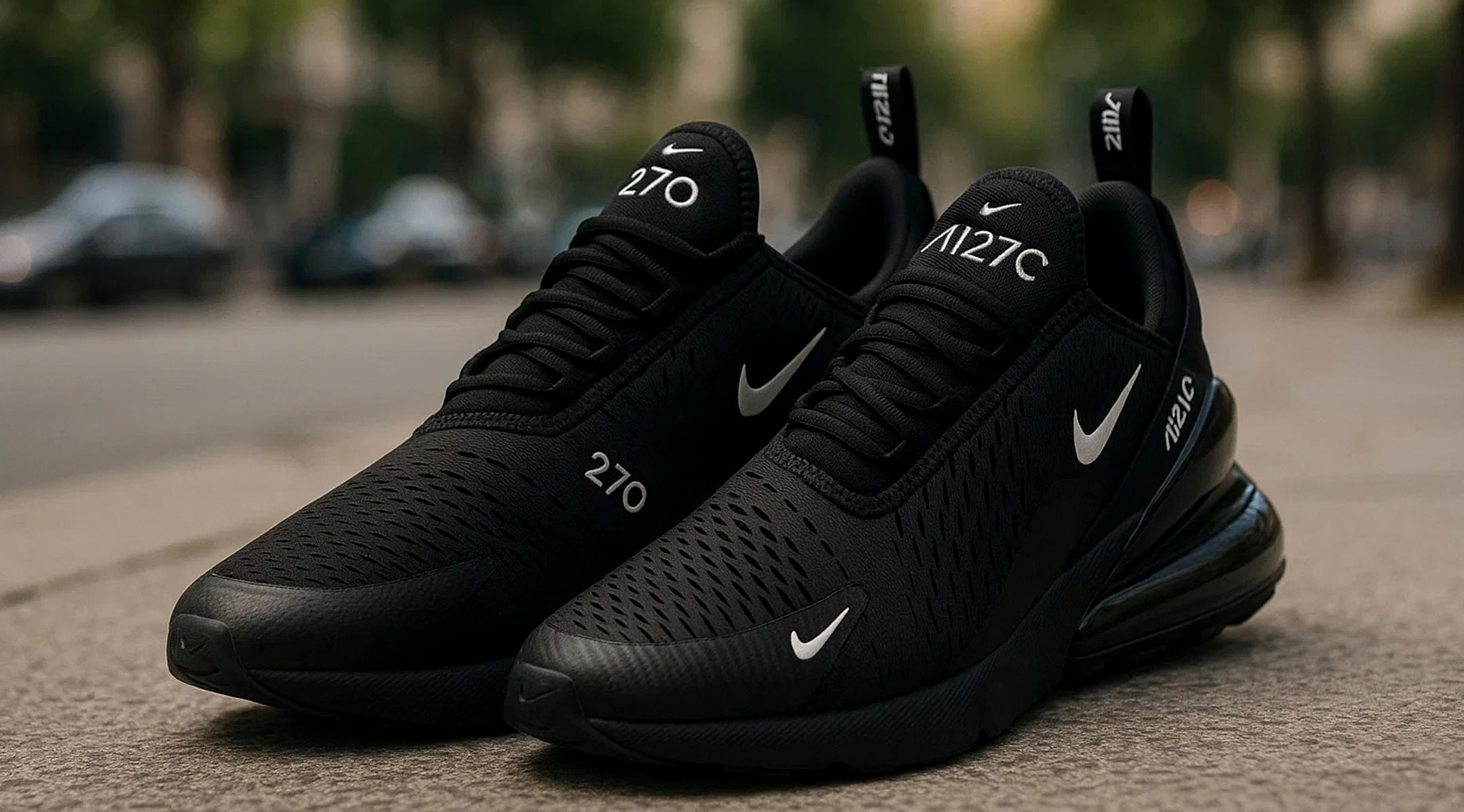 Total Black кроссовки Nike Air Max 270 с подушкой из воздуха