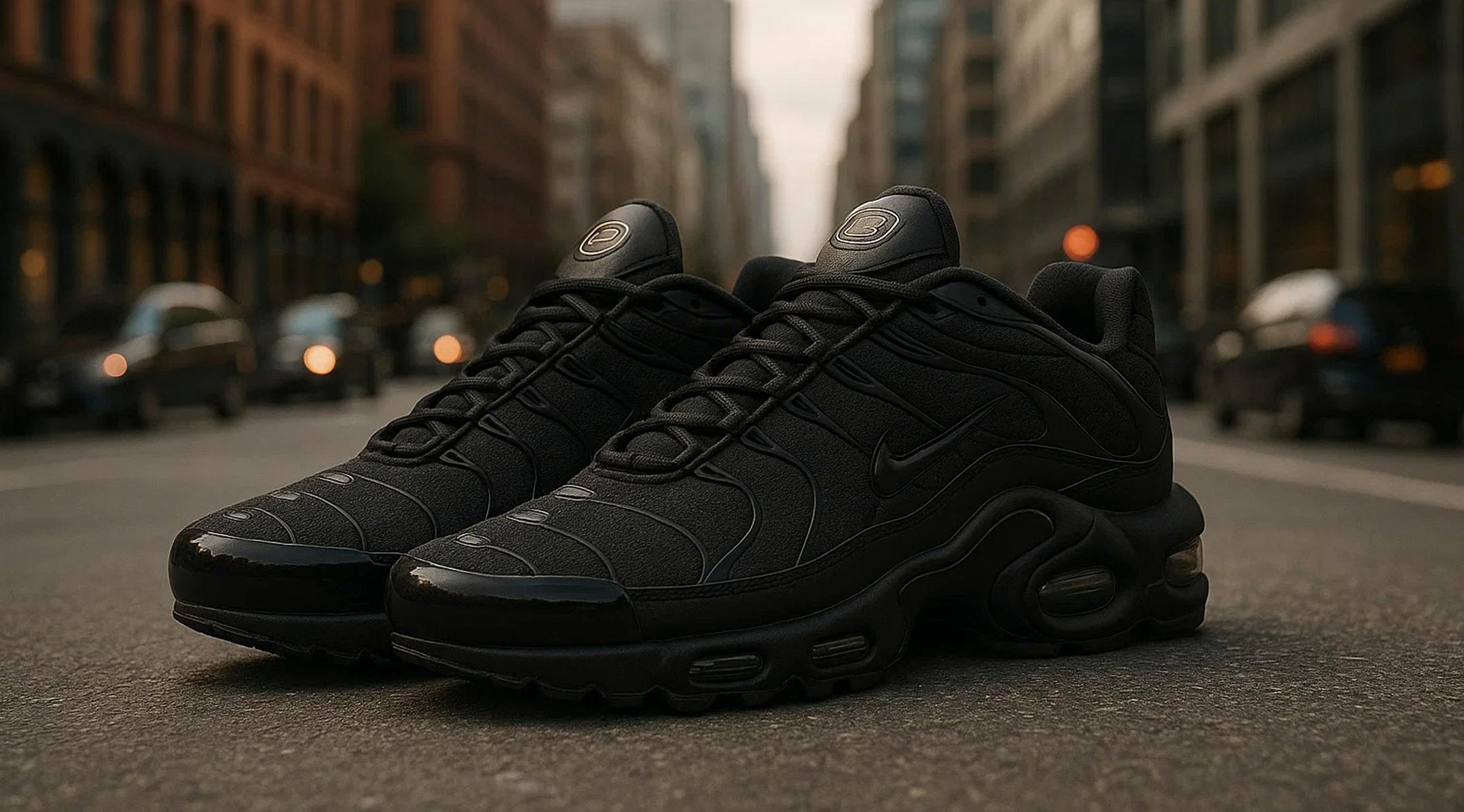 Total Black Nike Air Max Plus Tn для твоего стиля