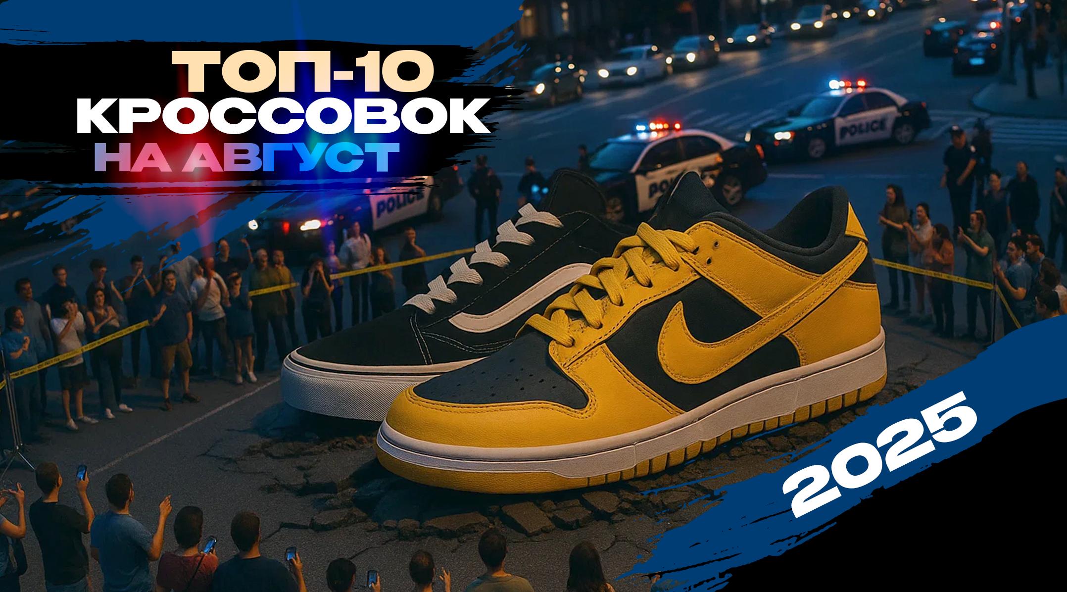 ТОП-10 КРОССОВОК НА АВГУСТ