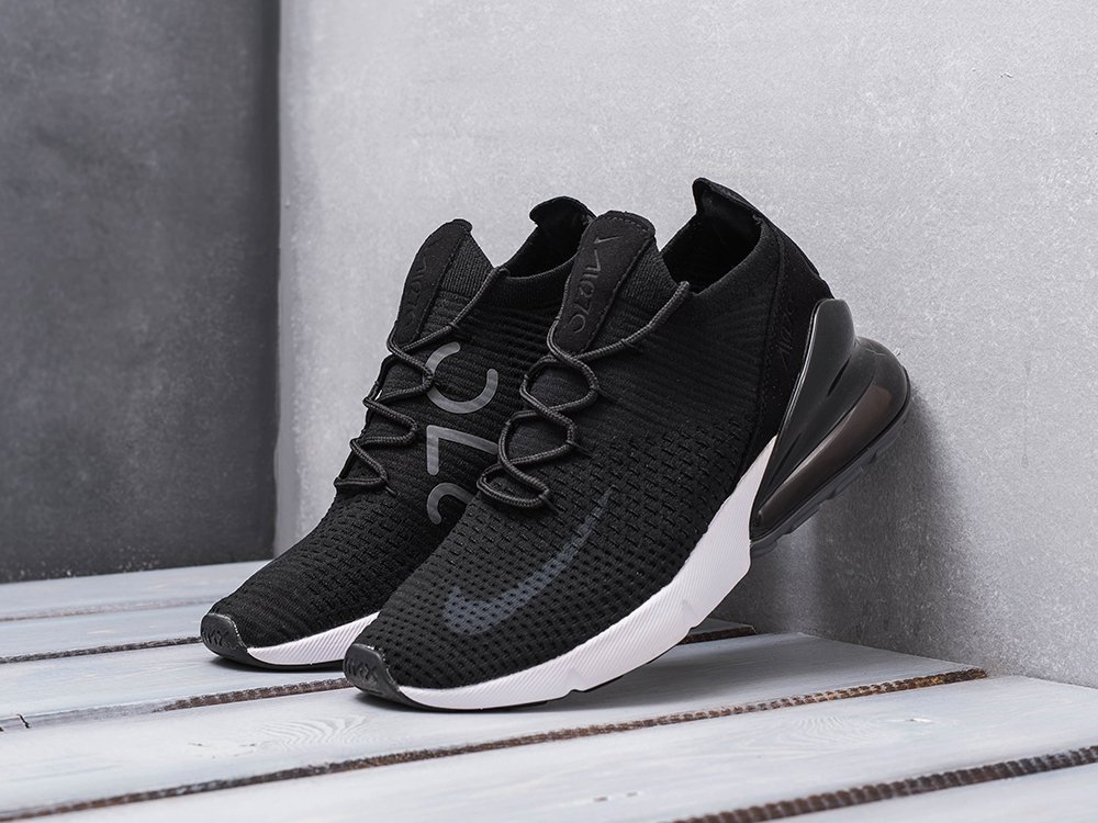 Nike air 270 flyknit triple black best sale