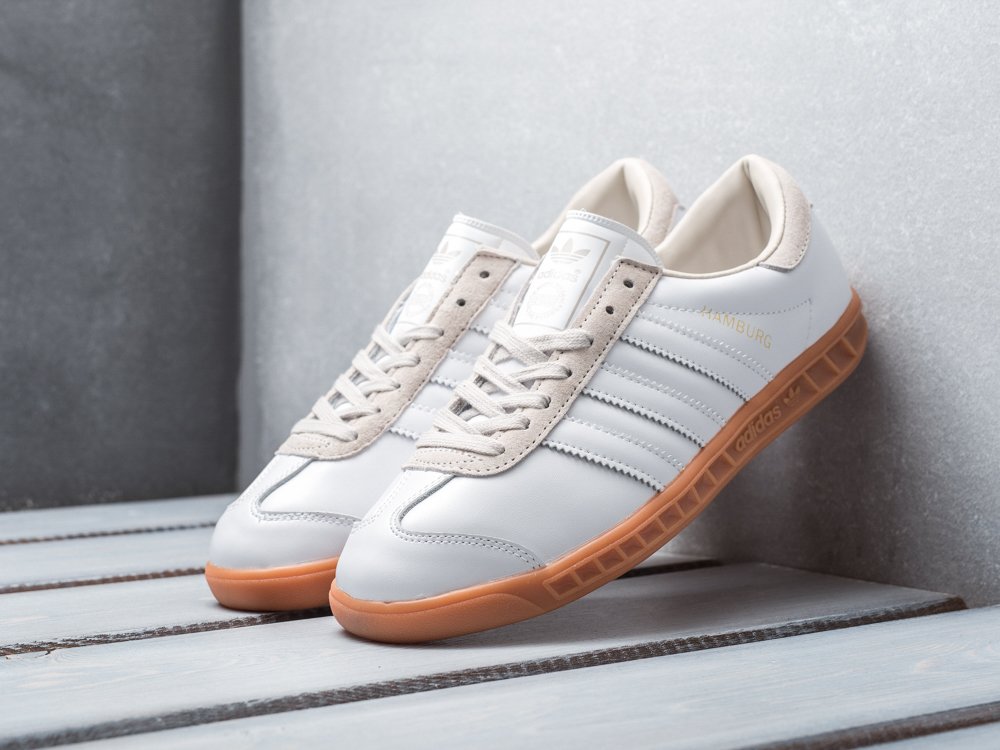 Adidas hamburg all white on sale