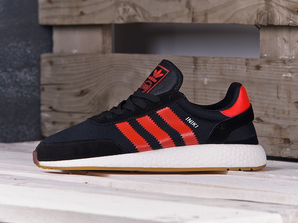 Adidas iniki black sales red