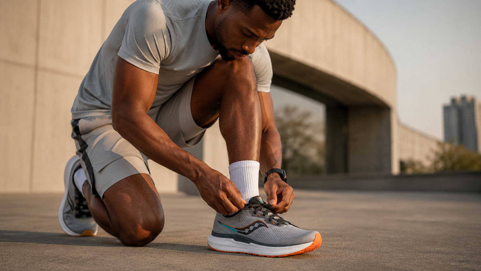 Шнуровка и посадка Saucony Triumph 19