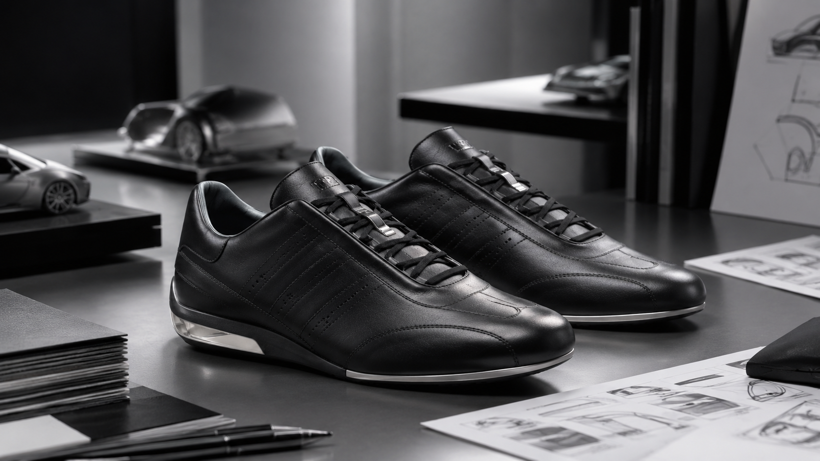 adidas Porsche Design S3 в автомобильной дизайн-студии