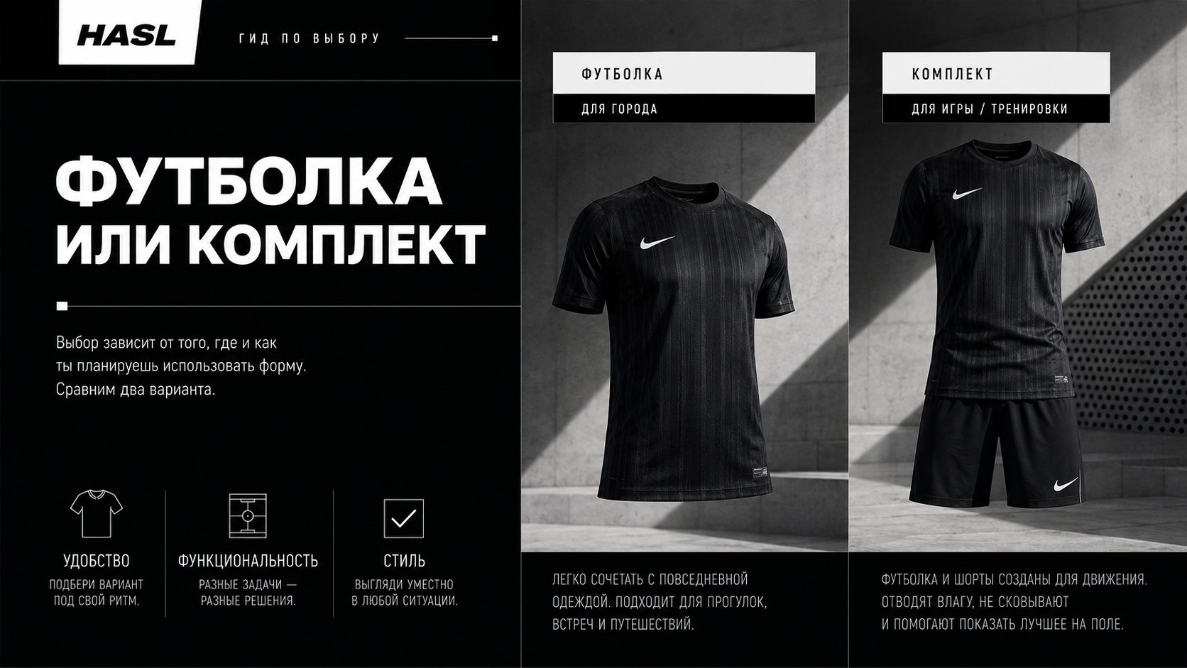Футбольная футболка Nike и комплект с шортами