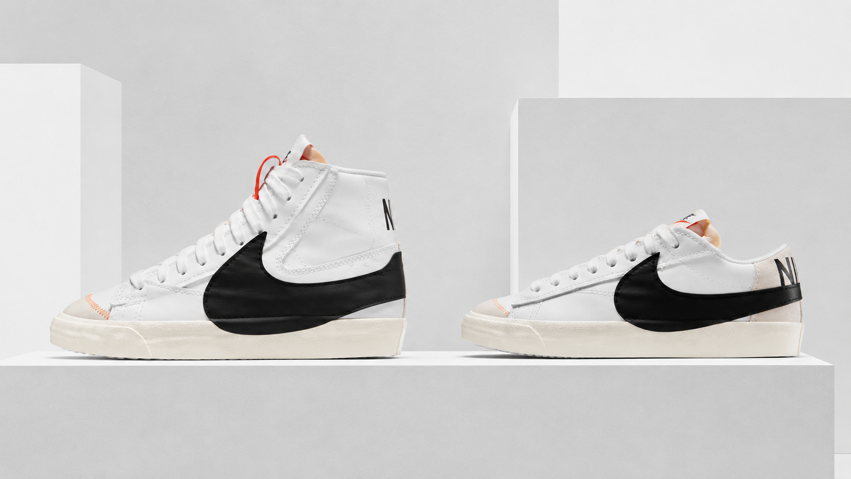 Nike Blazer Mid &rsquo;77 Jumbo и Low &rsquo;77 Jumbo &mdash; разница высоты силуэта