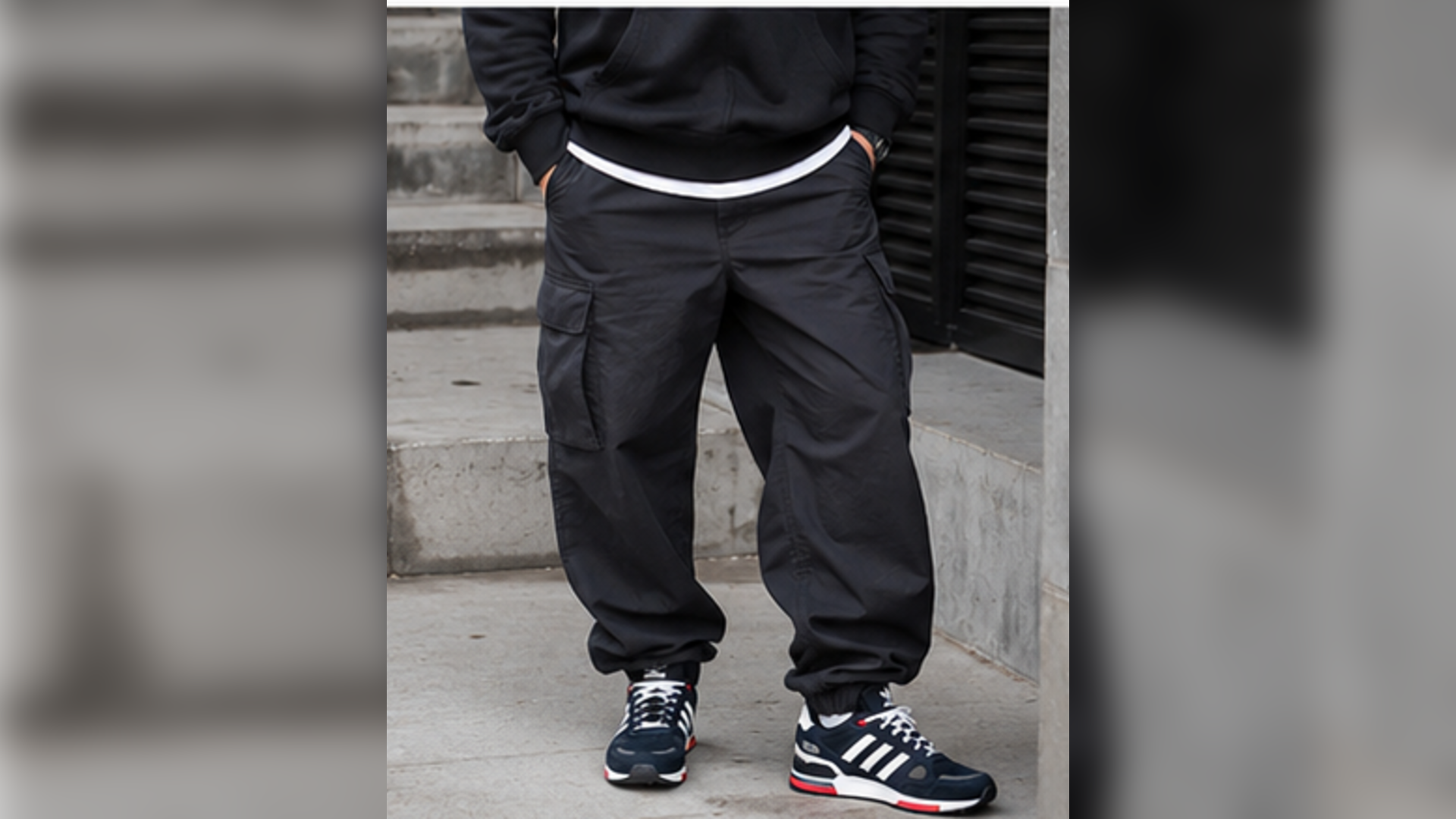 Adidas ZX 750 с брюками карго