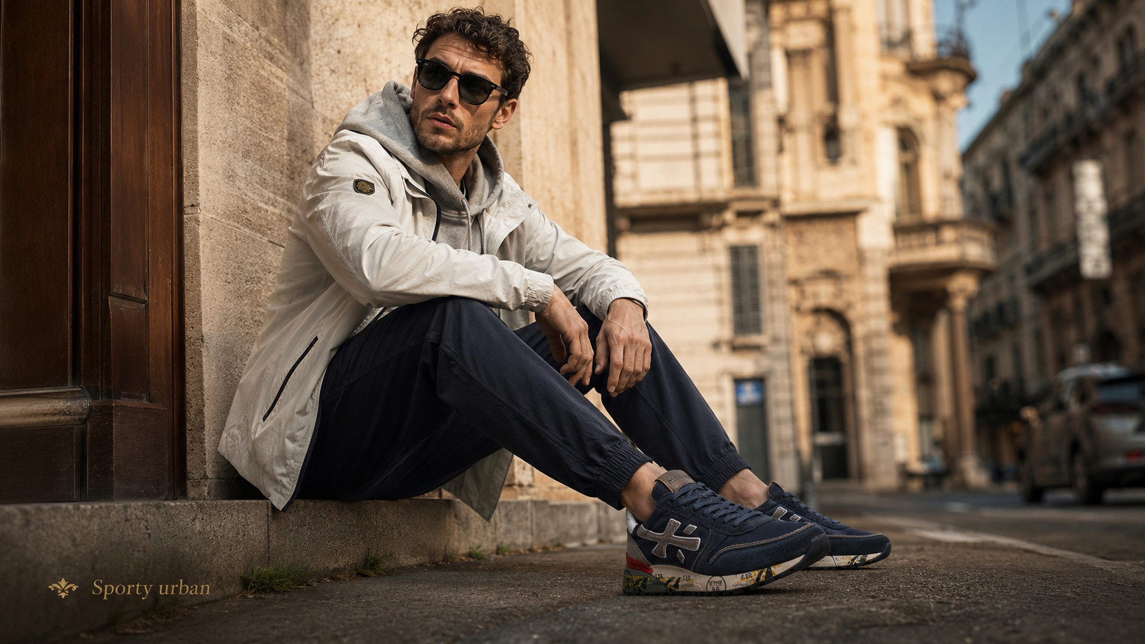 Premiata Mick в образе Sporty urban