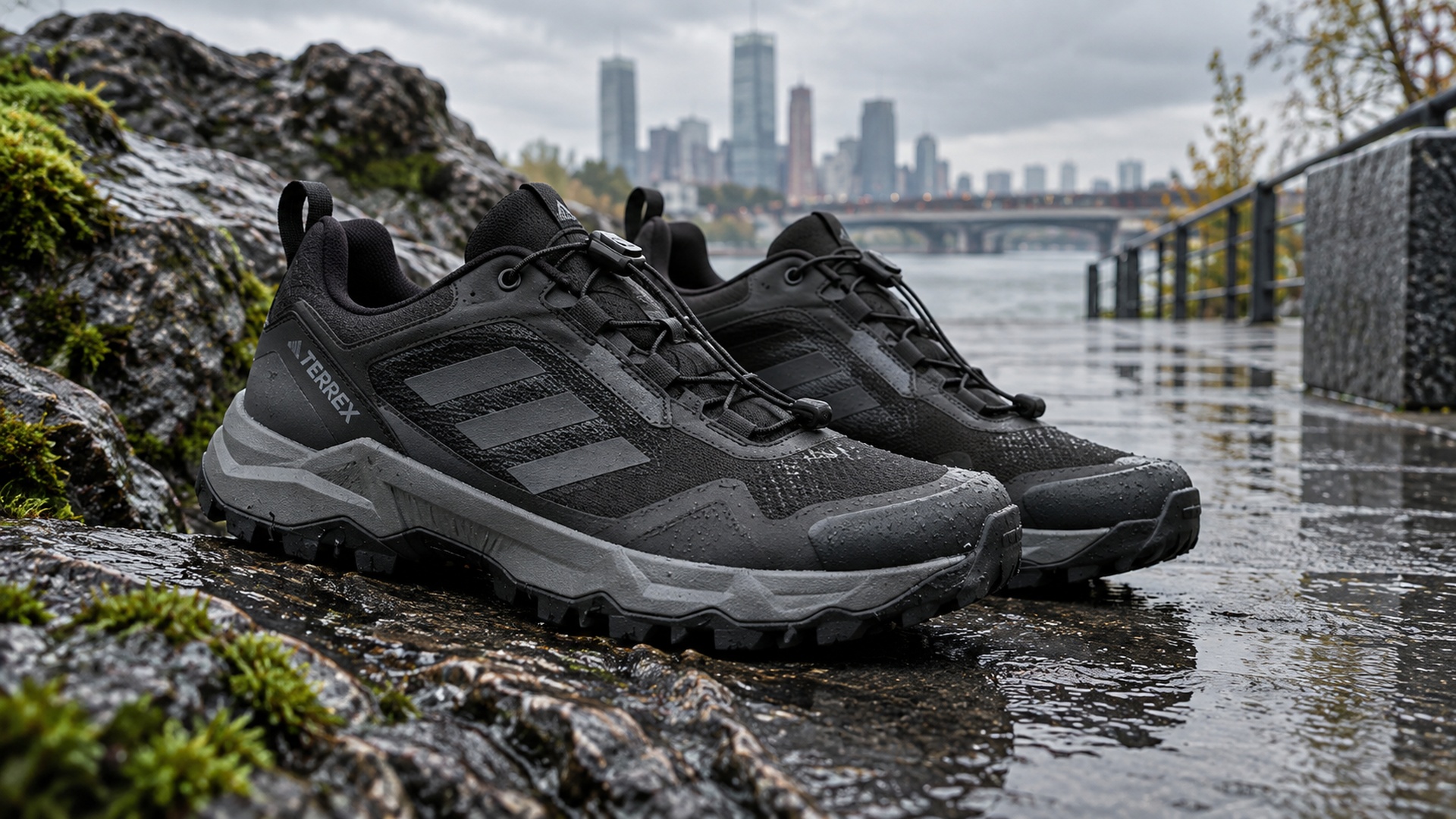 Adidas Terrex Skychaser AX5 в чёрно-графитовом исполнении