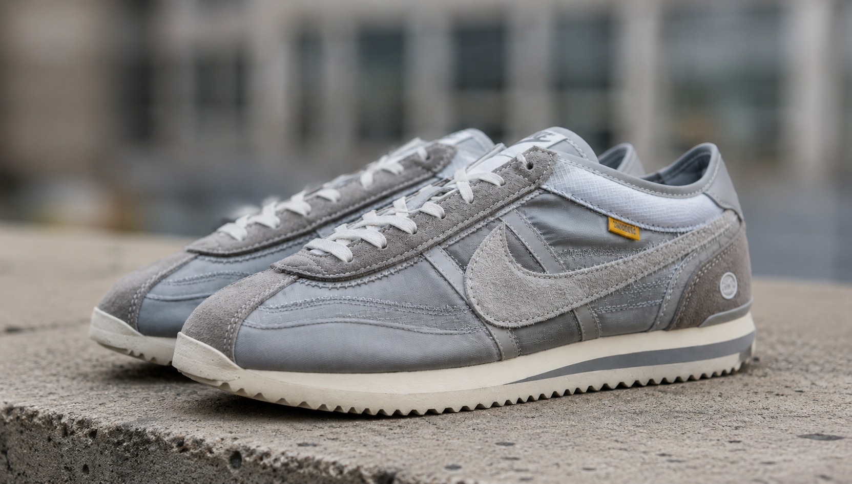 Проверка посадки и шнуровки Union x Nike Cortez Nylon