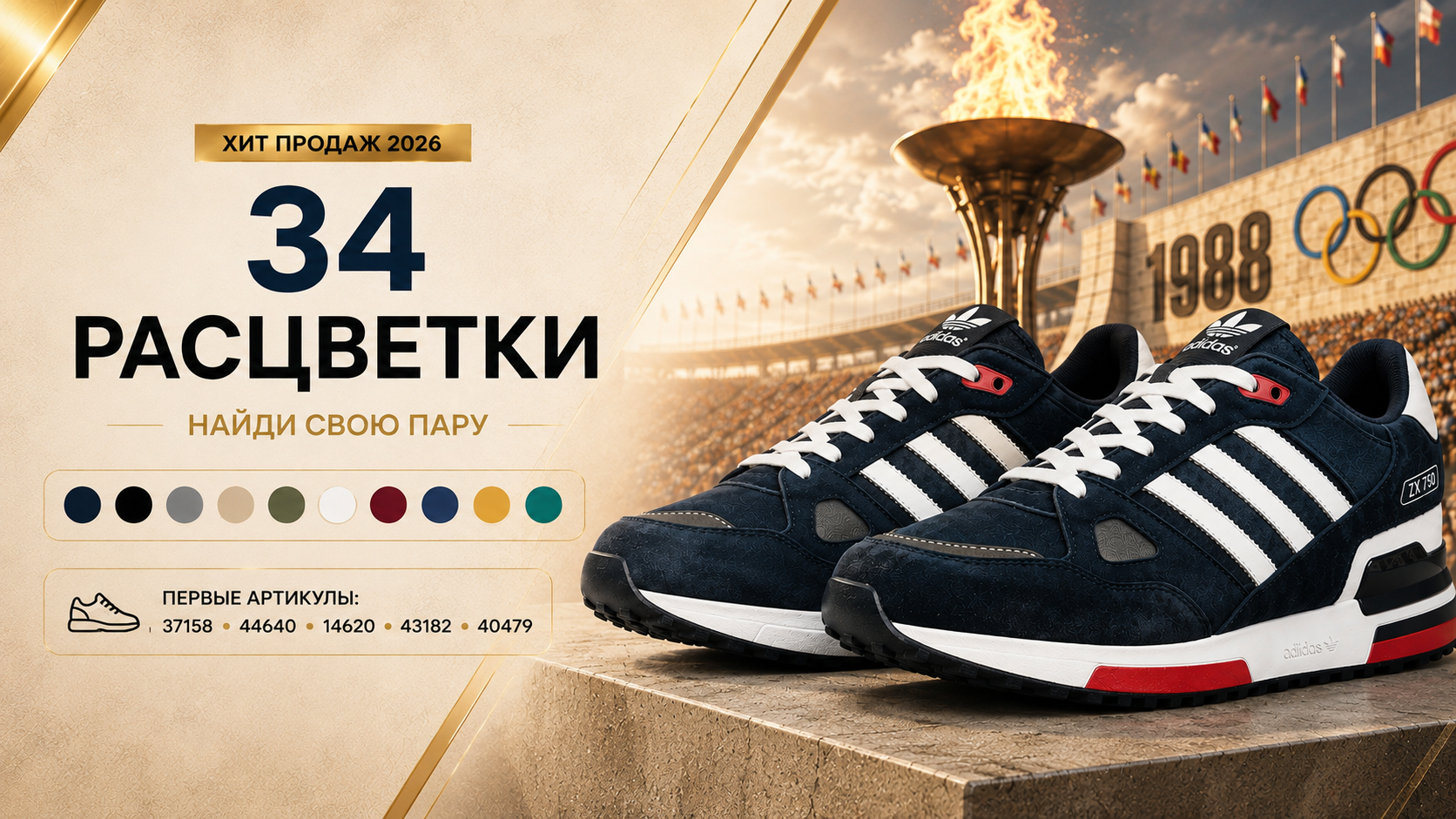 Расцветки Adidas ZX 750 в подборке ХАСЛ