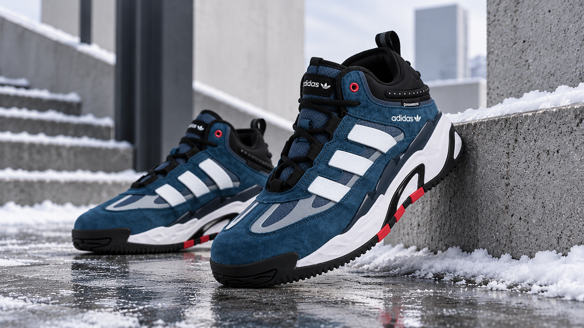 Синие зимние Adidas Niteball Hi арт. 43373