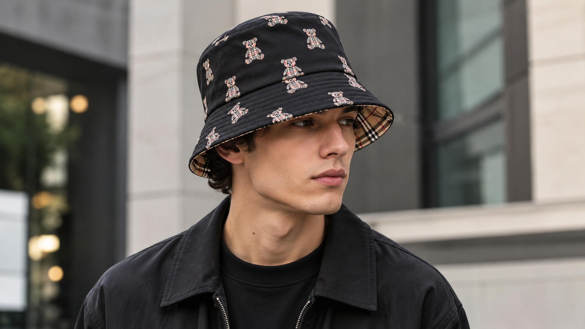 Панама Burberry арт. 42138 в streetwear-образе