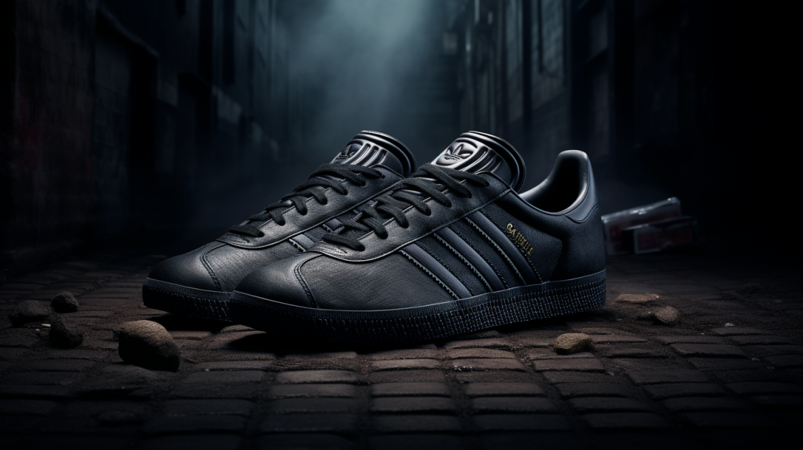 Adidas gazelle all black online