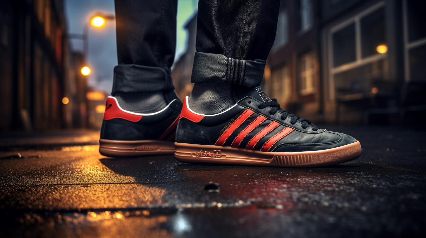 Adidas hamburg black and red online