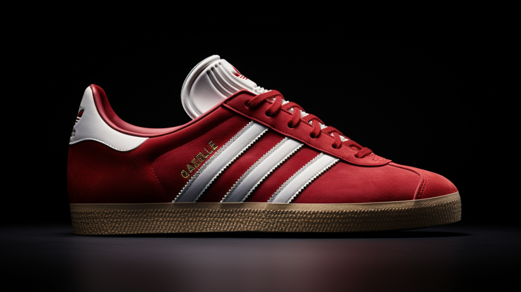 Adidas gazelle sale red leather