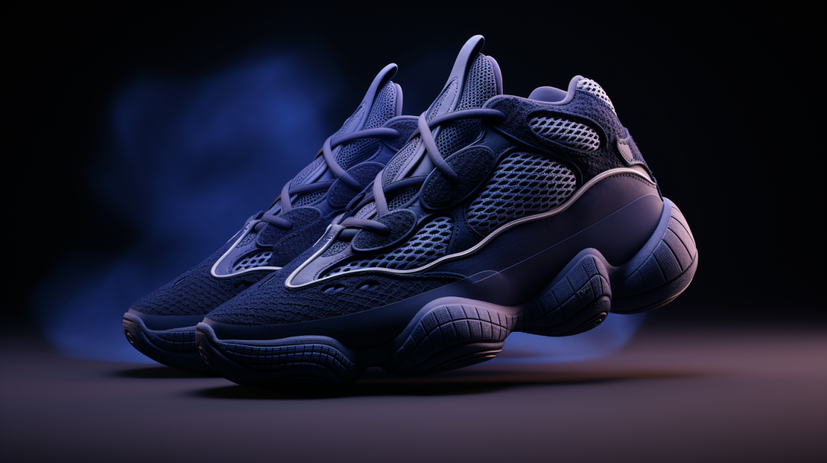 Adidas yeezy 500 store strisce blu