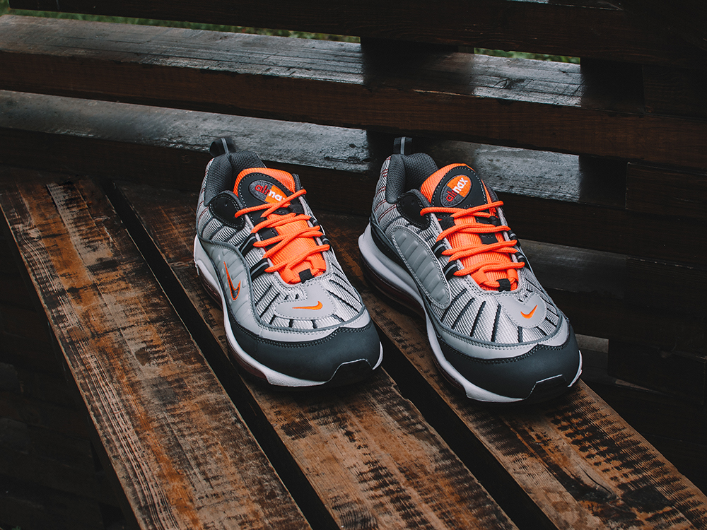 Grey and orange shop air max 98