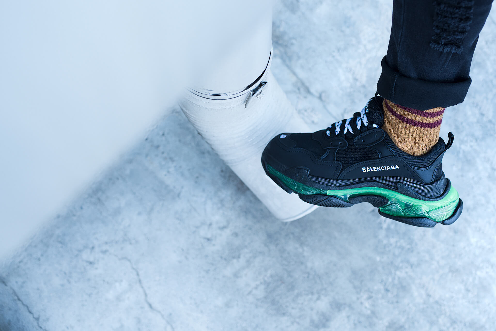 Баленсиага Triple s Clear sole Black