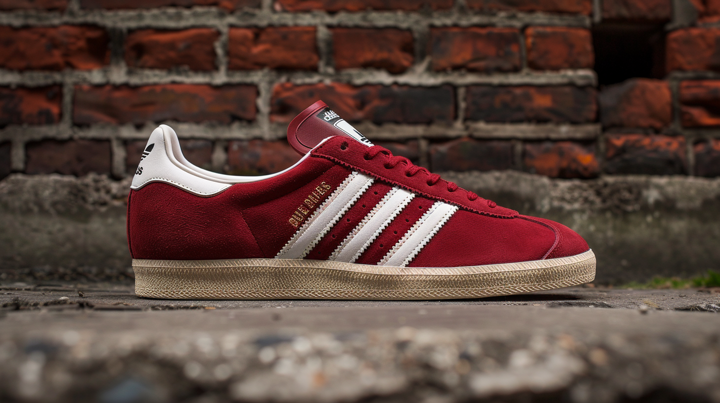 Adidas gazelle red suede online