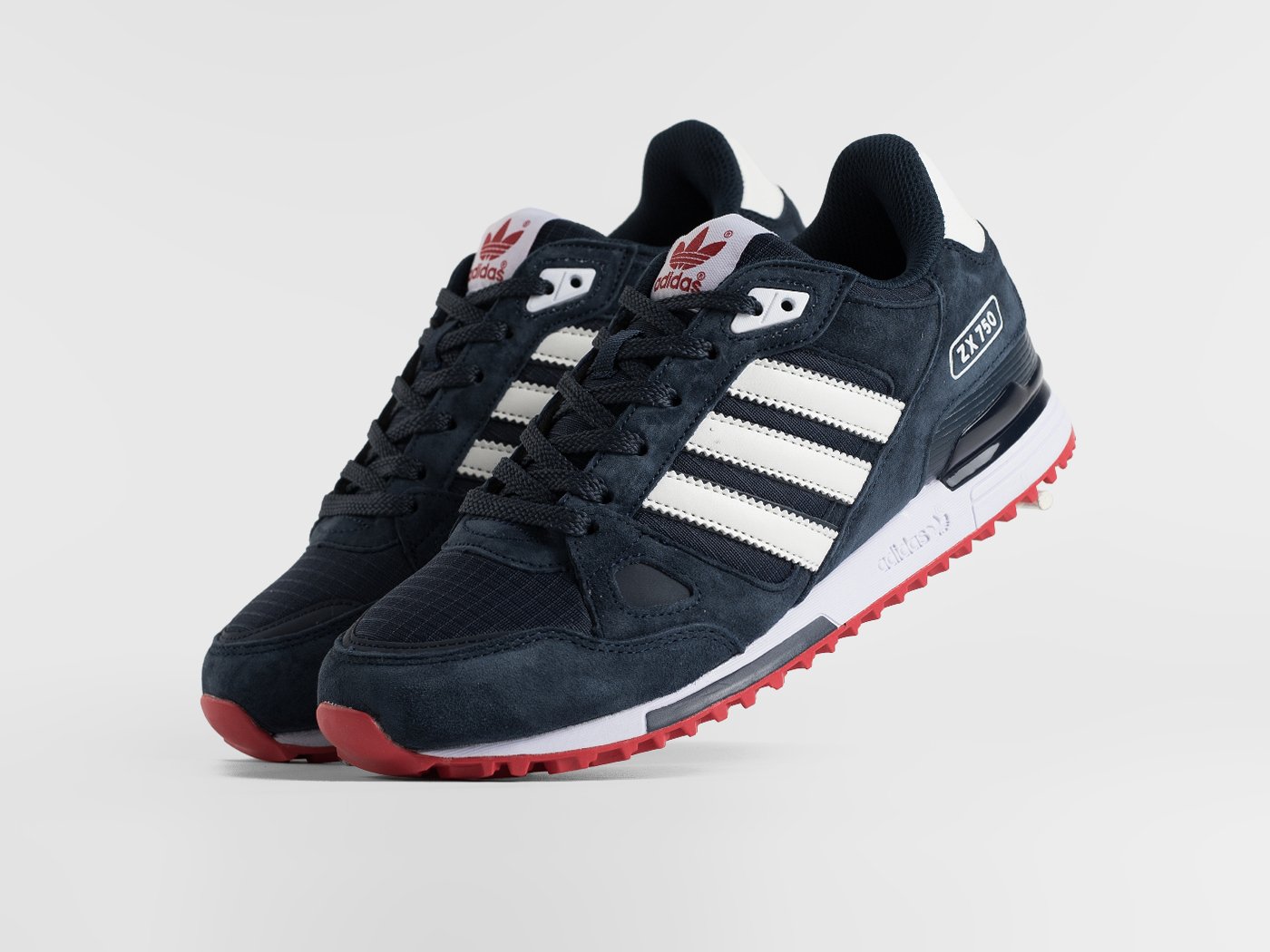Купить демисезонные Кроссовки Adidas ZX 750 синего цвета арт