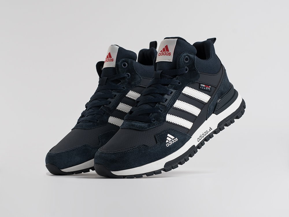 Купить зимние Зимние Кроссовки Adidas ZX 750 Hi синего цвета арт