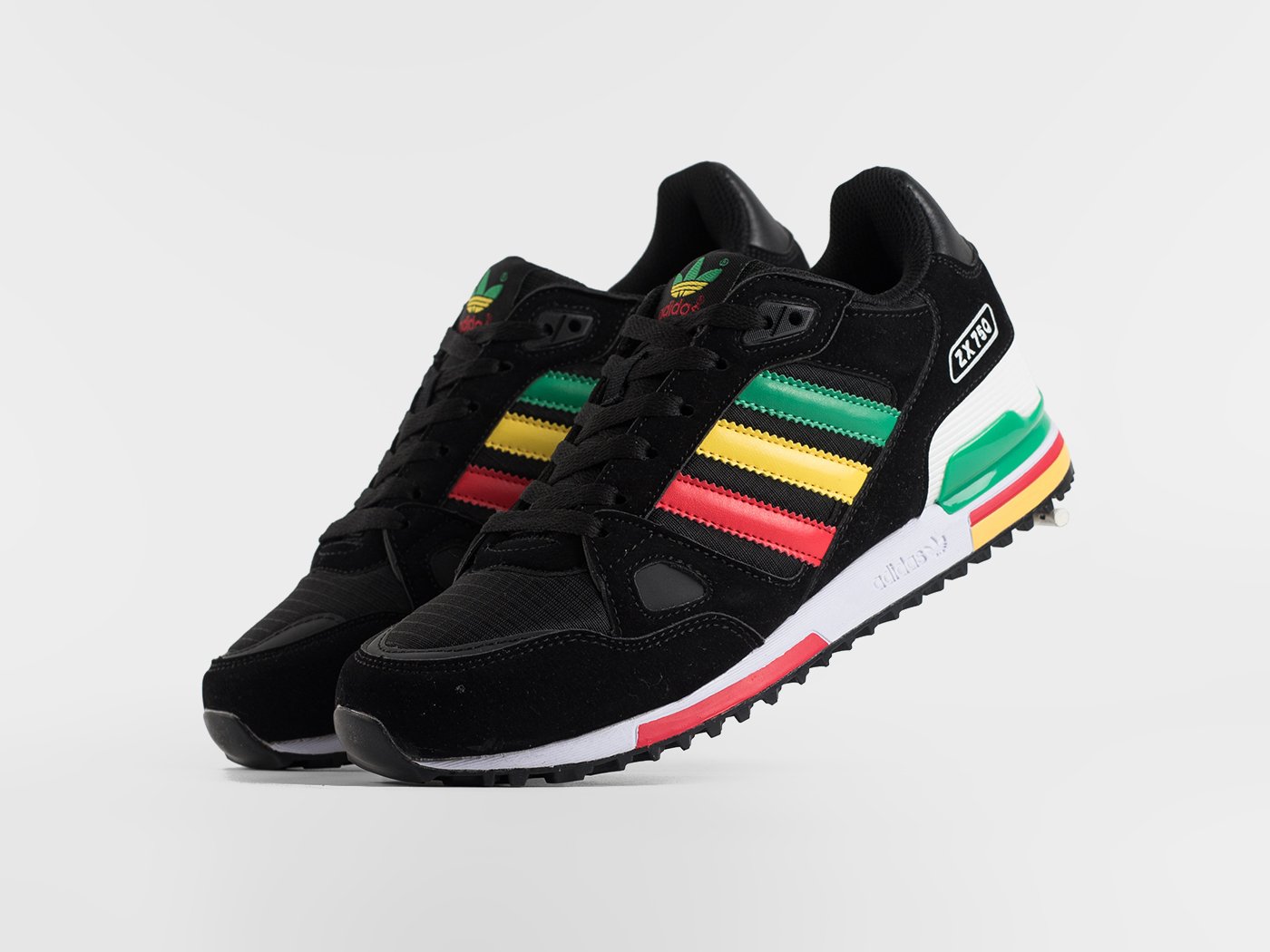 Купить демисезонные Кроссовки Adidas ZX 750 синего цвета арт